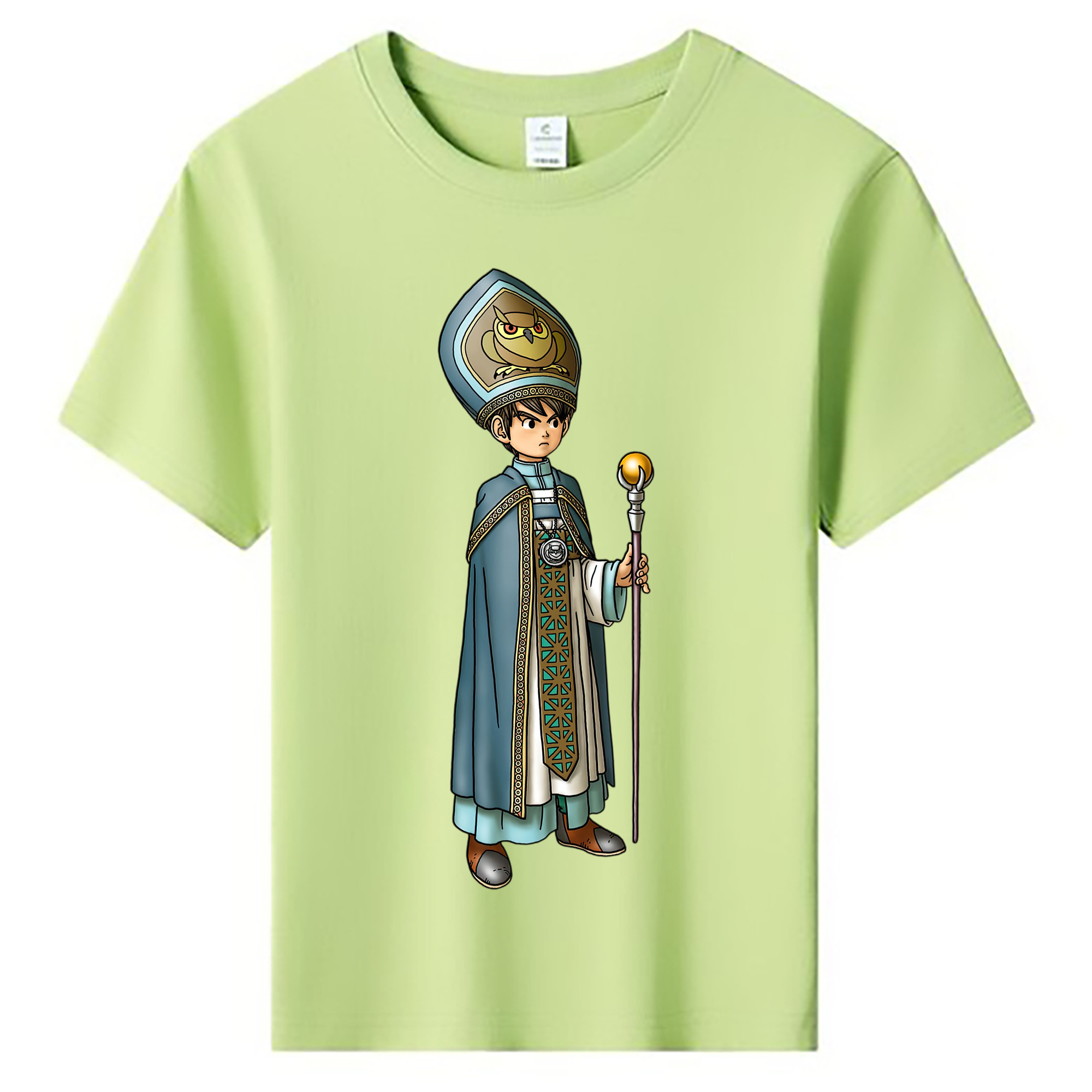 （画像用） ドラゴンクエスト Doragon Kuesuto Dragon Quest 綿100％キッズTシャツ（フロントプリント）